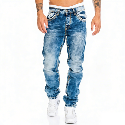 Men's Fashion Creative Stretch Denim Jeans,Minimalist Style Suitable