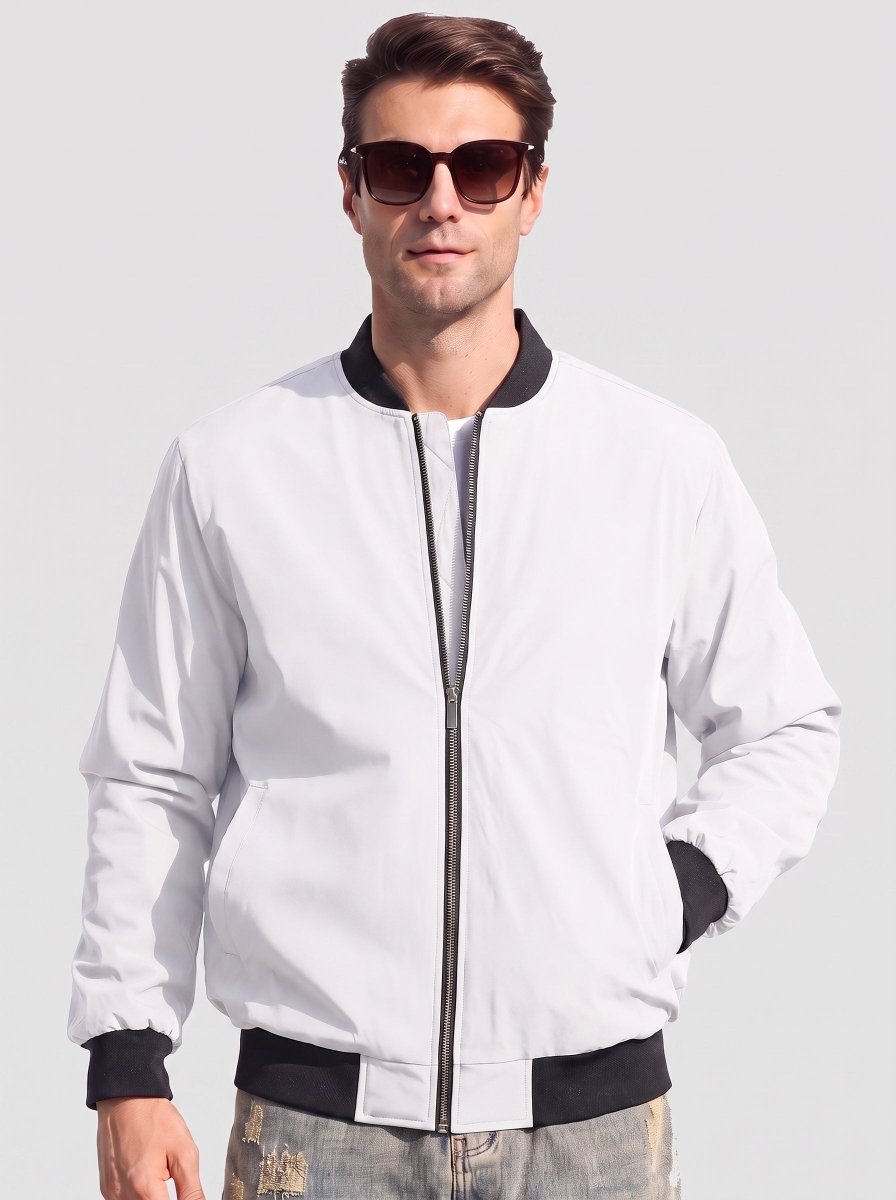 Men's Waterproof Windbreaker Bomber Casual Jackets