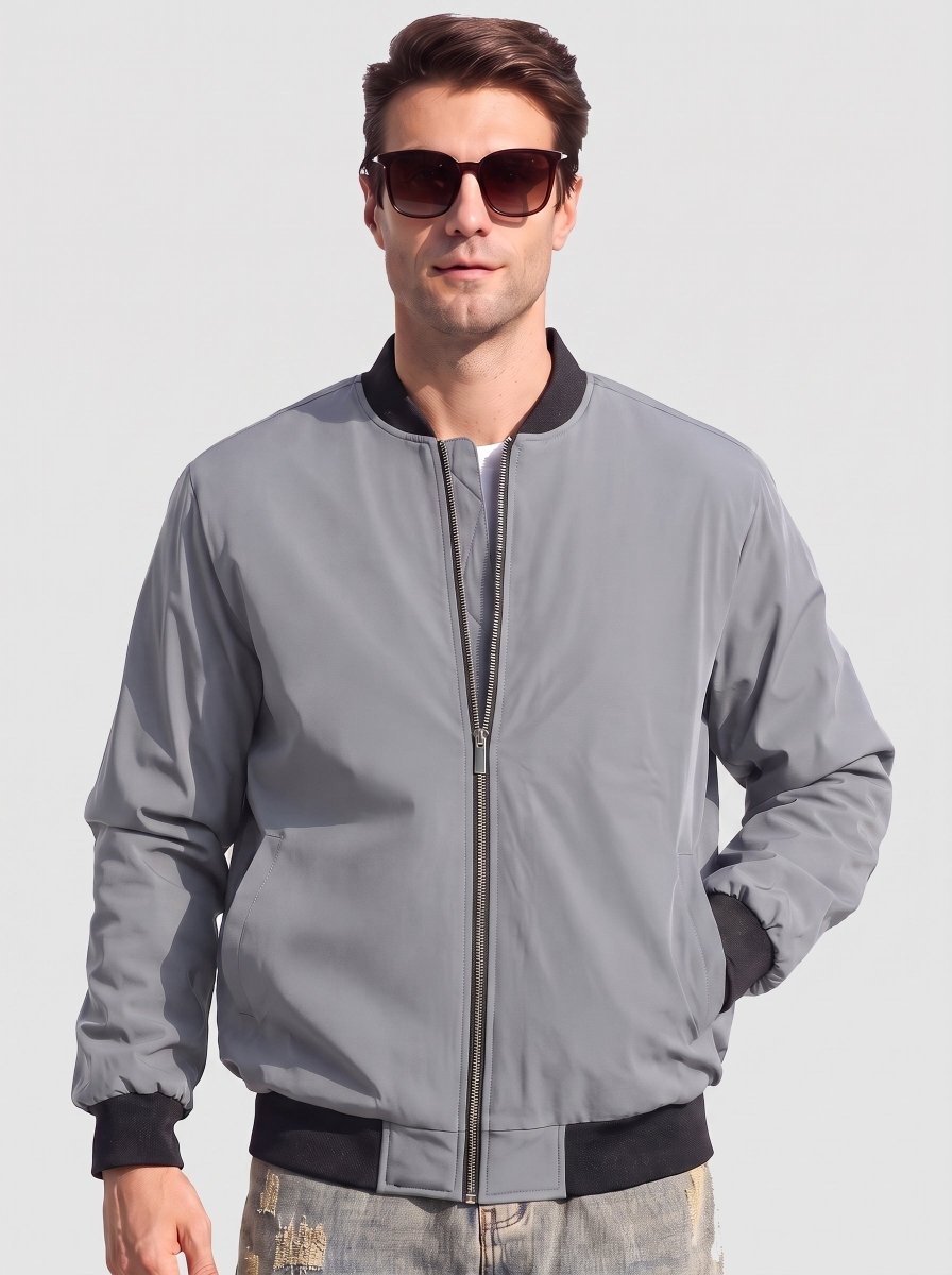 Men's Waterproof Windbreaker Bomber Casual Jackets