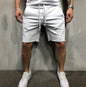 Nexenri Loose Plain Elastic Waist Shorts