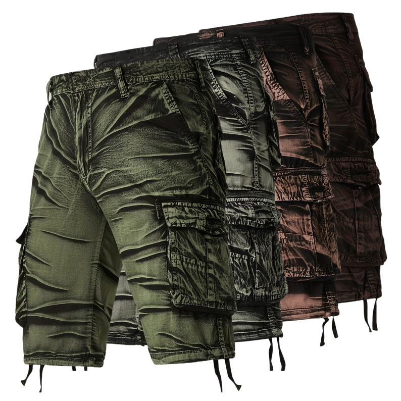 Nexenri Camo Pattern Cotton Cargo Shorts