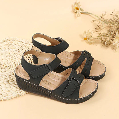 Women's wedge straps Open Toe Walking Shoes
