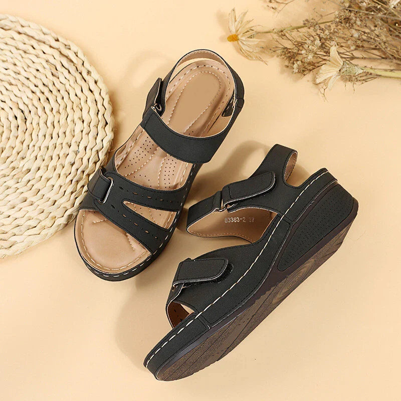 Women's wedge straps Open Toe Walking Shoes