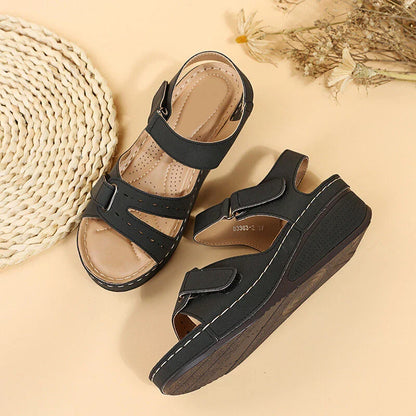 Women's wedge straps Open Toe Walking Shoes