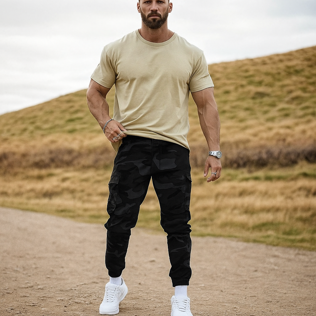 Men’s Tactical Work Multi-Pocket Pants Cargo Pants
