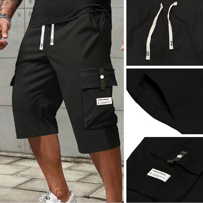 LAST DAY SALE 50% OFF Men's Casual Drawstring Capri Cargo Pants