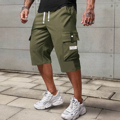 LAST DAY SALE 50% OFF Men's Casual Drawstring Capri Cargo Pants