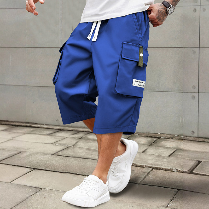 LAST DAY SALE 50% OFF Men's Casual Drawstring Capri Cargo Pants