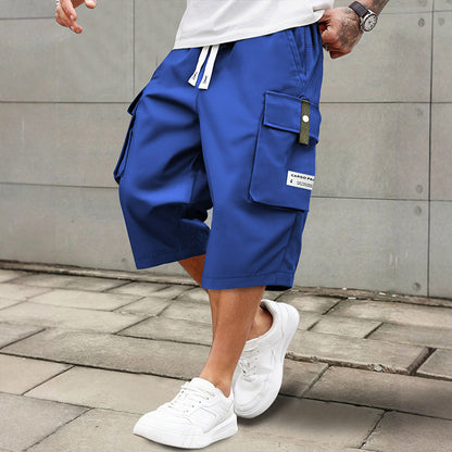LAST DAY SALE 50% OFF Men's Casual Drawstring Capri Cargo Pants