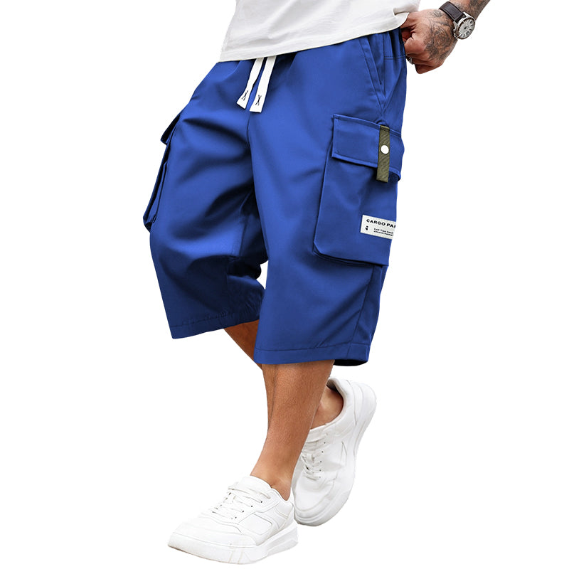 LAST DAY SALE 50% OFF Men's Casual Drawstring Capri Cargo Pants