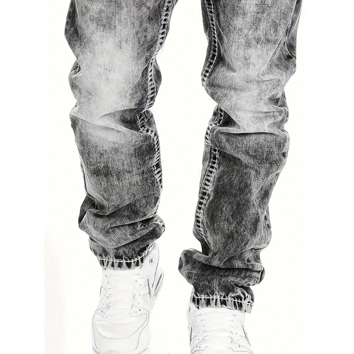Men's Fashion Creative Stretch Denim Jeans,Minimalist Style Suitable