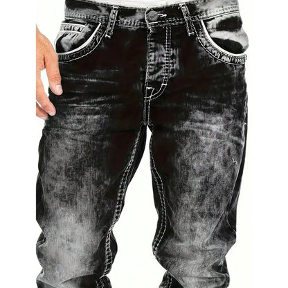 Men's Fashion Creative Stretch Denim Jeans,Minimalist Style Suitable