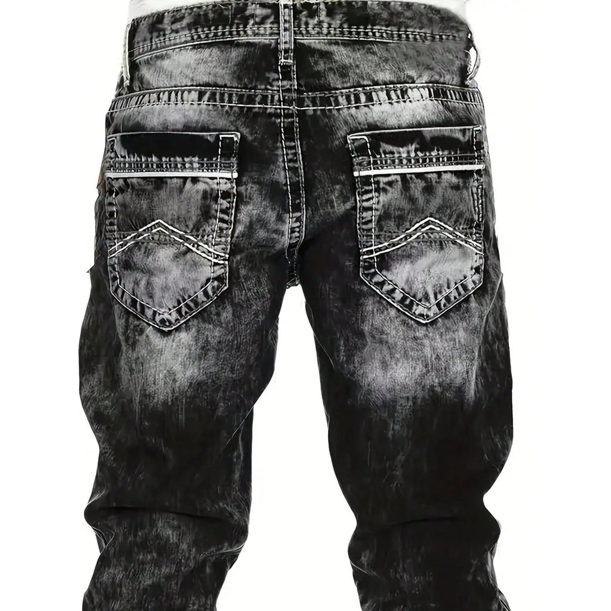 Men's Fashion Creative Stretch Denim Jeans,Minimalist Style Suitable