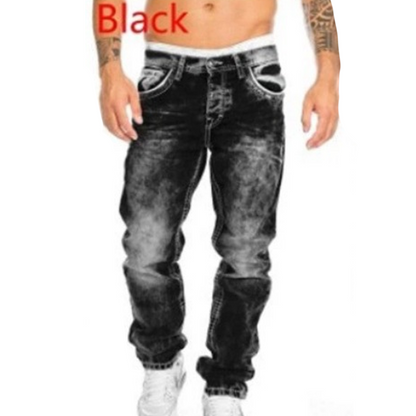 Men's Fashion Creative Stretch Denim Jeans,Minimalist Style Suitable