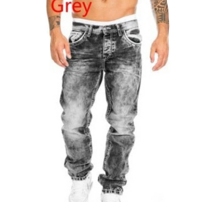 Men's Fashion Creative Stretch Denim Jeans,Minimalist Style Suitable