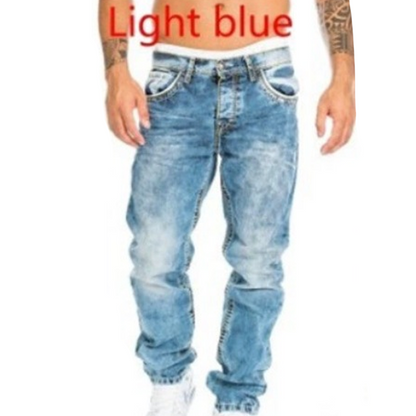 Men's Fashion Creative Stretch Denim Jeans,Minimalist Style Suitable