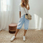 Women's Casual Cotton Linen Capris
