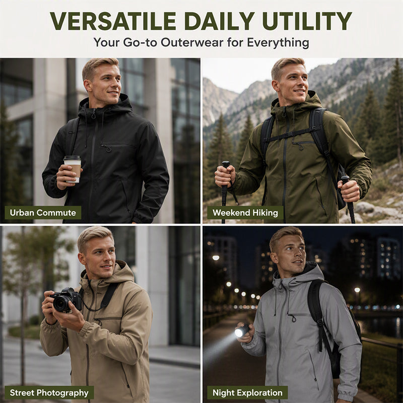 ⏳LAST DAY SALE ONLY The All-Weather Urban Jacket That’s Waterproof, Windproof & Actually Stylish.🧥🏆