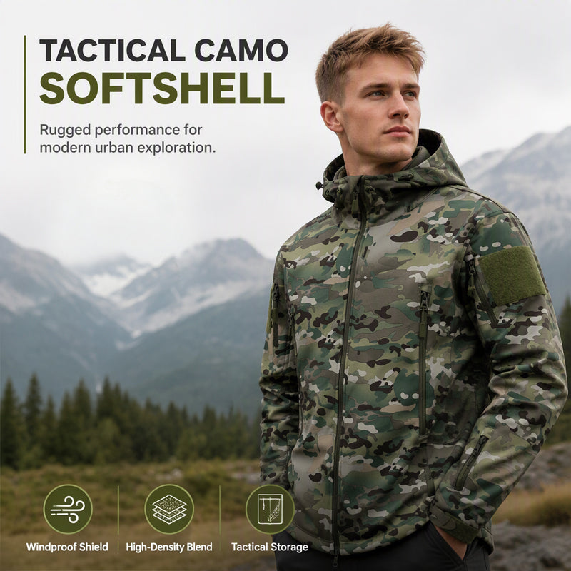 Men's Outdoor Camouflage Hooded Jacket 🚀