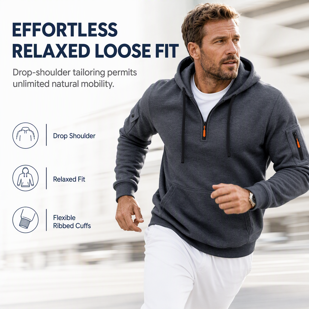 Black Friday Sale:50% OFF🖤Men's Heavyweight Fleece Lined Hooded Sweatshirt