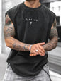 Men's Loose-Fit Sleeveless Short Graphic T-Shirt